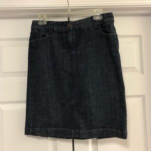 Denim pencil skirt